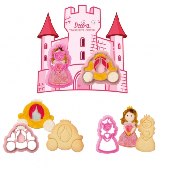 Cookie Cutter Set - Princess with Embossing
